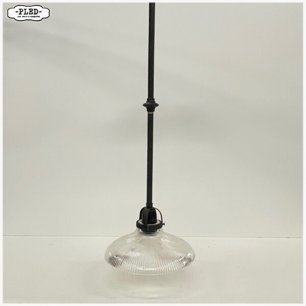 Oude holophane pendellamp - Afbeelding 2