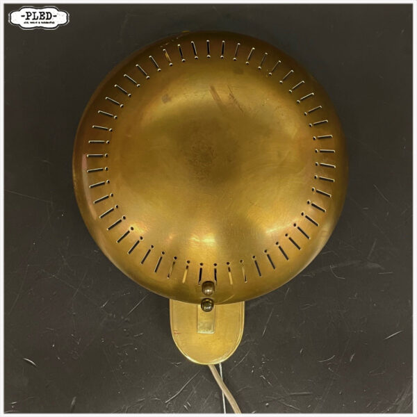 Messing wandlamp, jaren '50 - Afbeelding 5