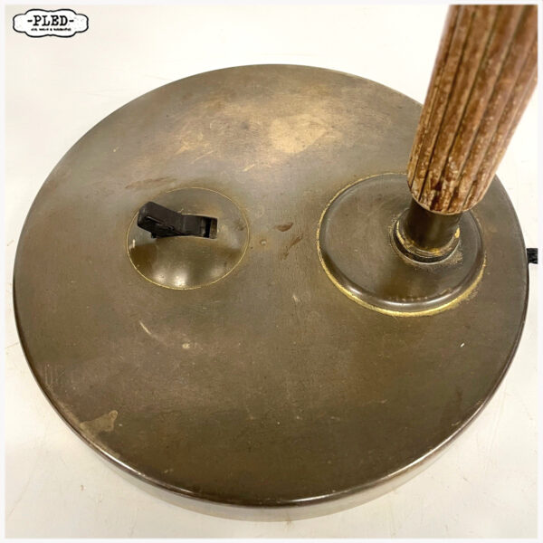 Messing Siemens lamp met glazen kap, jaren '30 - Afbeelding 6