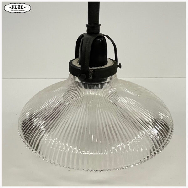 Oude holophane pendellamp - Afbeelding 6