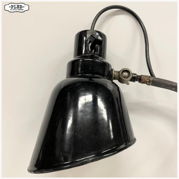 Oude Bauhaus schaarlamp, geëmailleerde kap, jaren '30 - Afbeelding 11