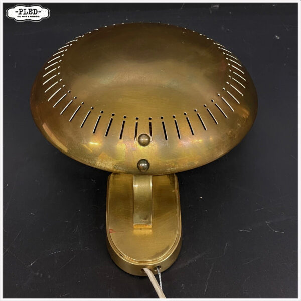 Messing wandlamp, jaren '50 - Afbeelding 8