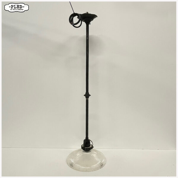 Oude holophane pendellamp - Afbeelding 10
