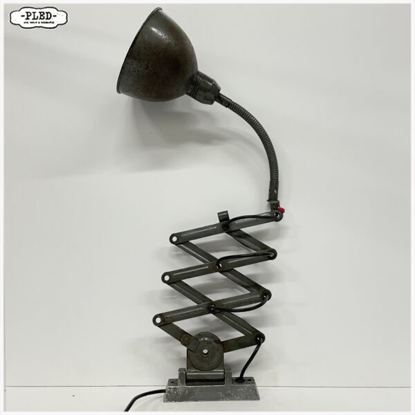 Oude industriële schaarlamp van Instala, Tsjechië - Afbeelding 5