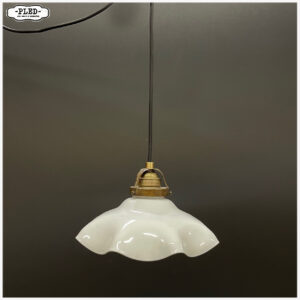 Vintage opaalglazen hanglampje