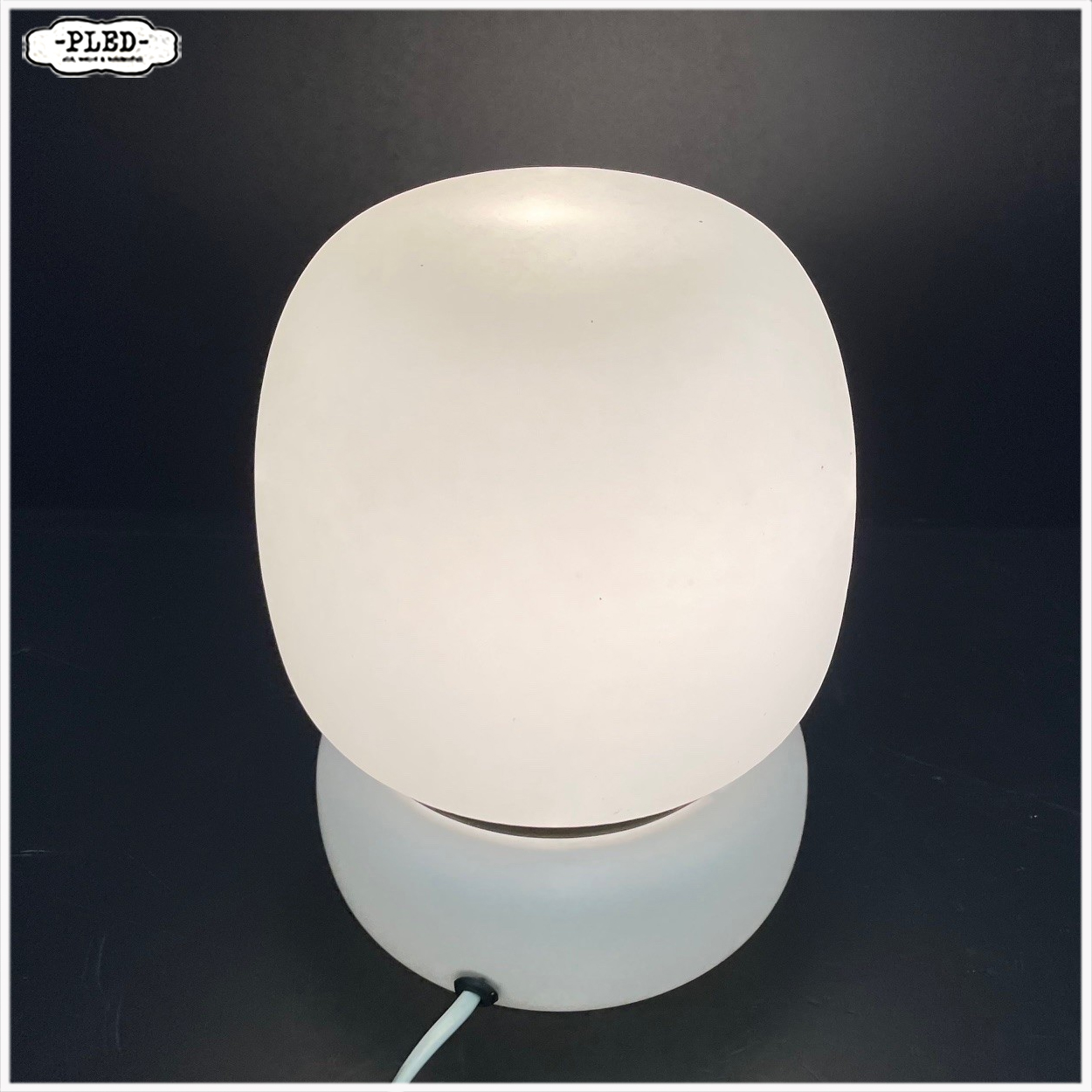 Twee vintage opaline tafellampen / bedlampen - Afbeelding 13