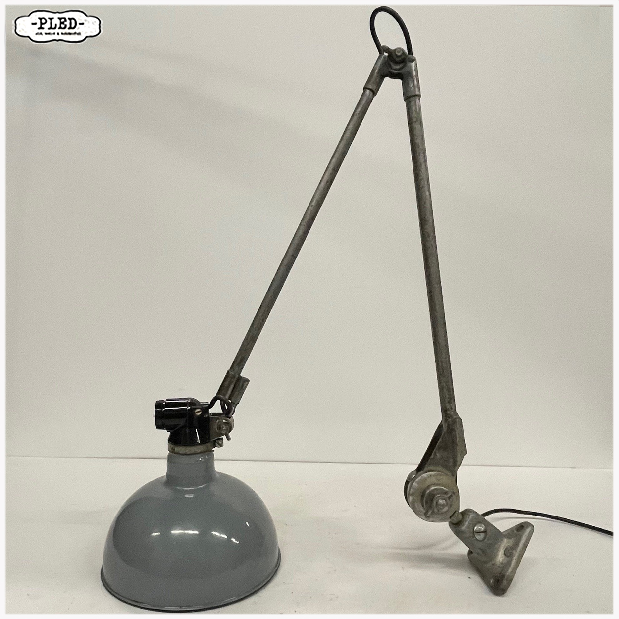 Oude industriële lamp van Ernst Rademacher - Afbeelding 7