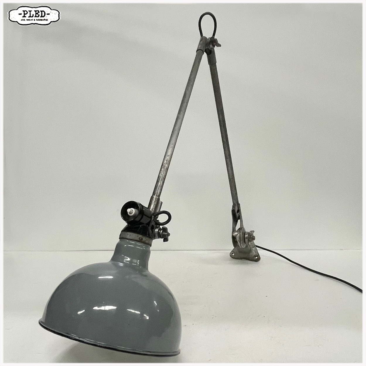 Oude industriële lamp van Ernst Rademacher - Afbeelding 8