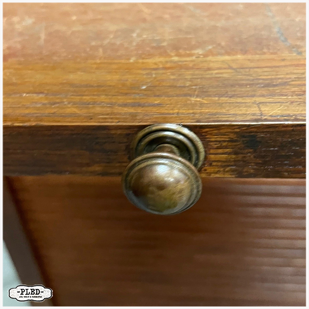 Oude, grote, eikenhouten roldeurkast - Afbeelding 11