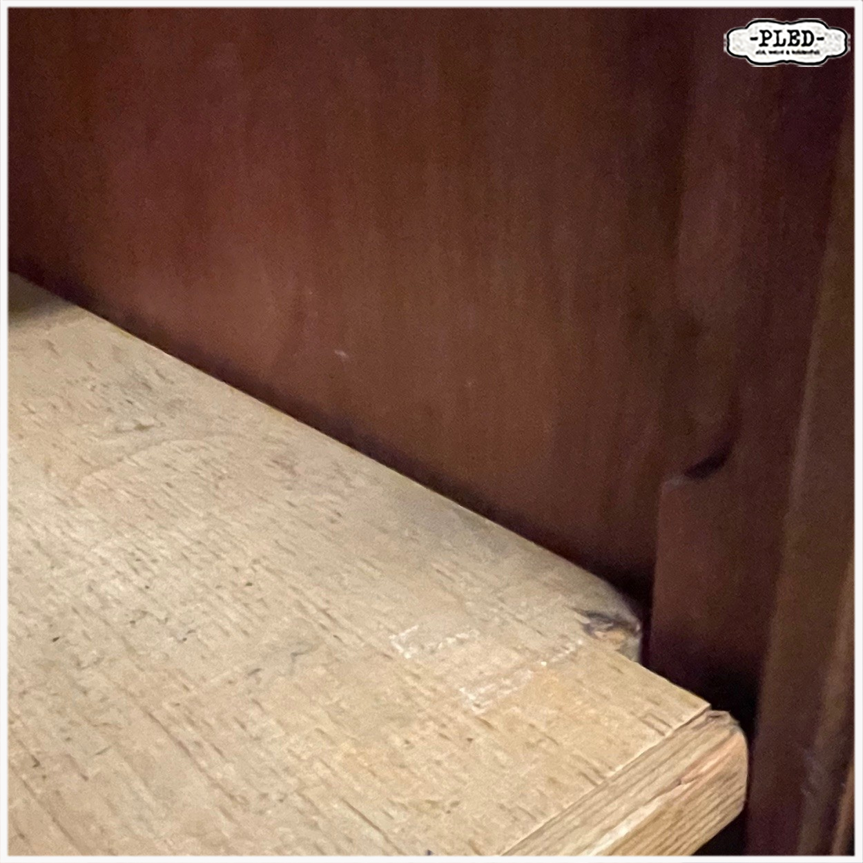 Oude, grote, eikenhouten roldeurkast - Afbeelding 13