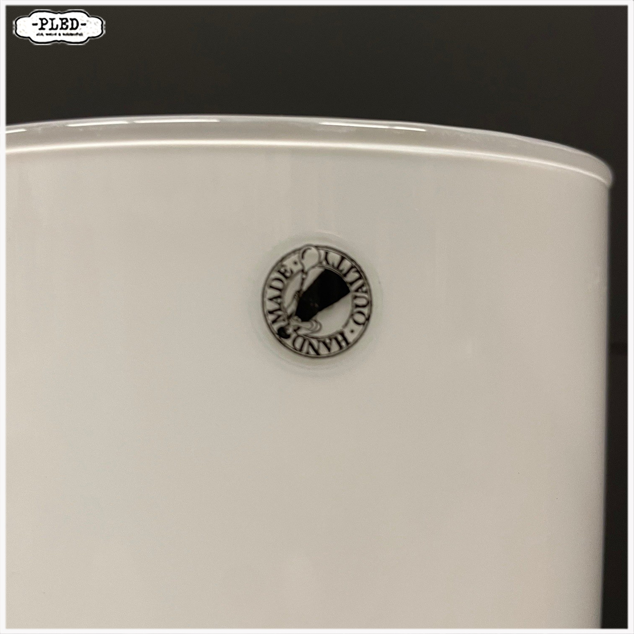 Wit glazen tafellamp, Ikea jaren '90 - Afbeelding 4