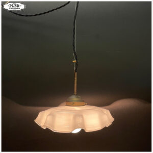 Vintage melkglazen hanglampje