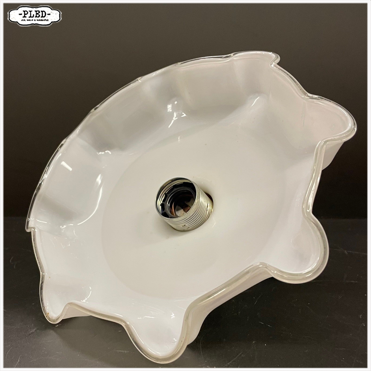 Vintage melkglazen hanglampje - Afbeelding 10