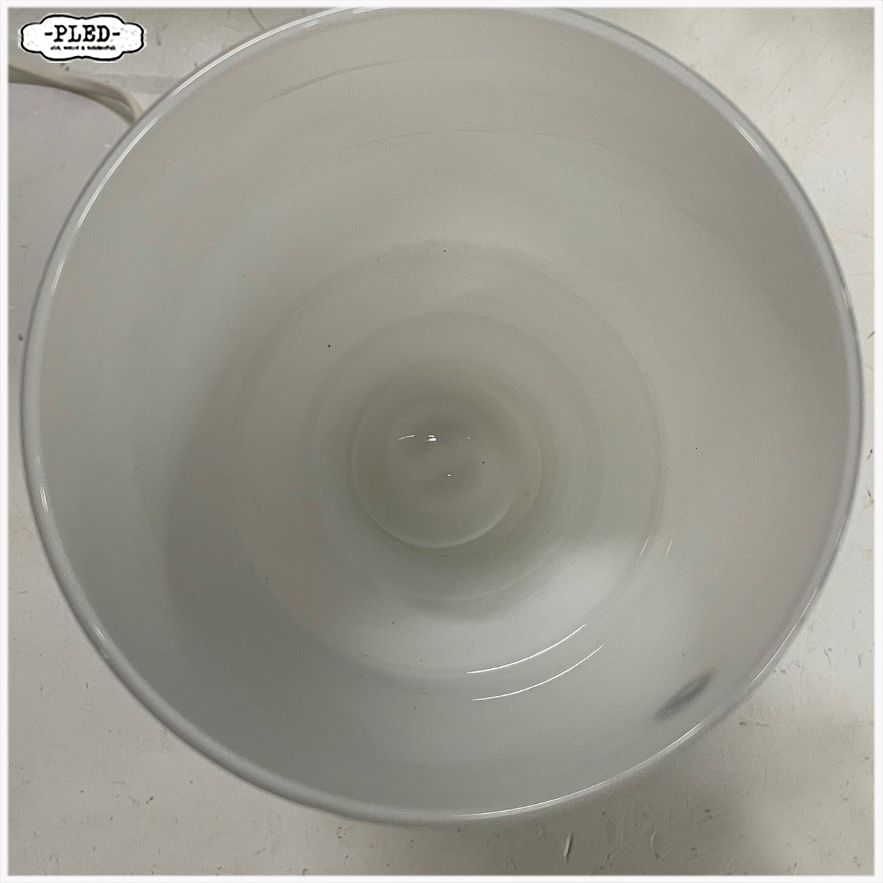 Wit glazen tafellamp, Ikea jaren '90 - Afbeelding 6