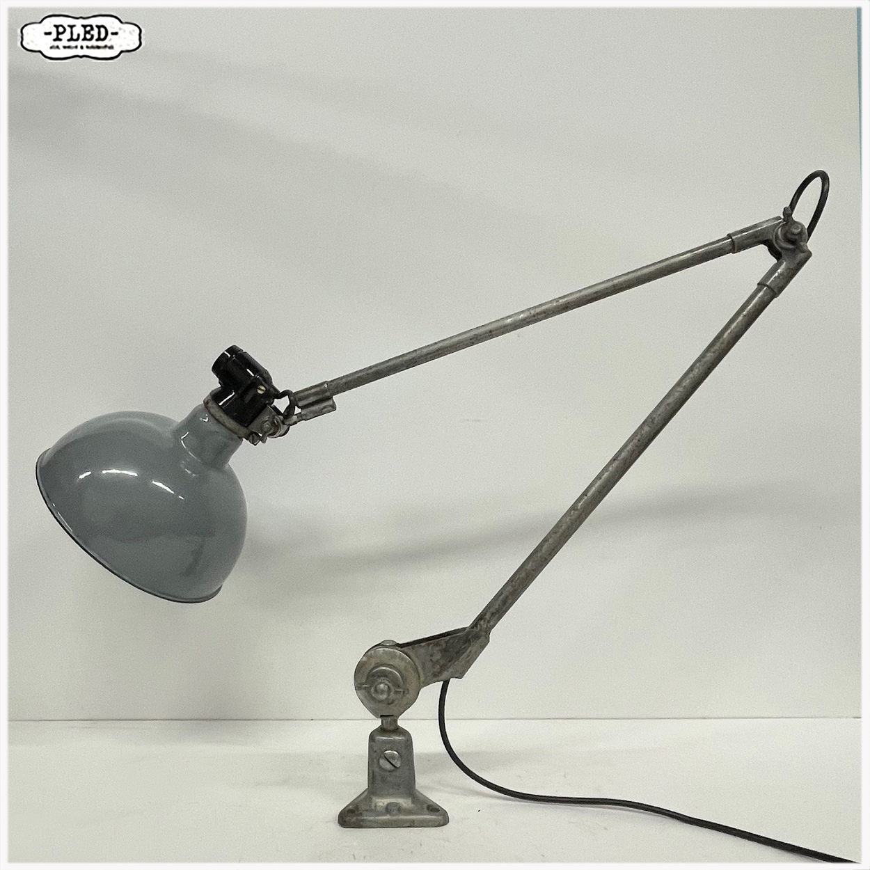 Oude industriële lamp van Ernst Rademacher - Afbeelding 3