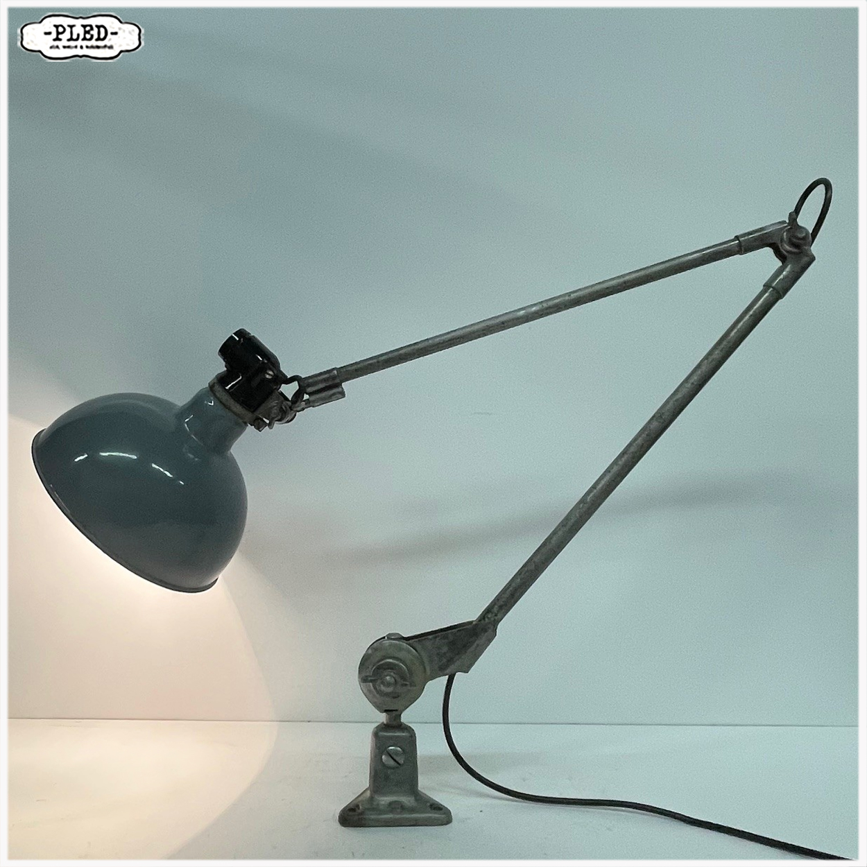 Oude industriële lamp van Ernst Rademacher - Afbeelding 4