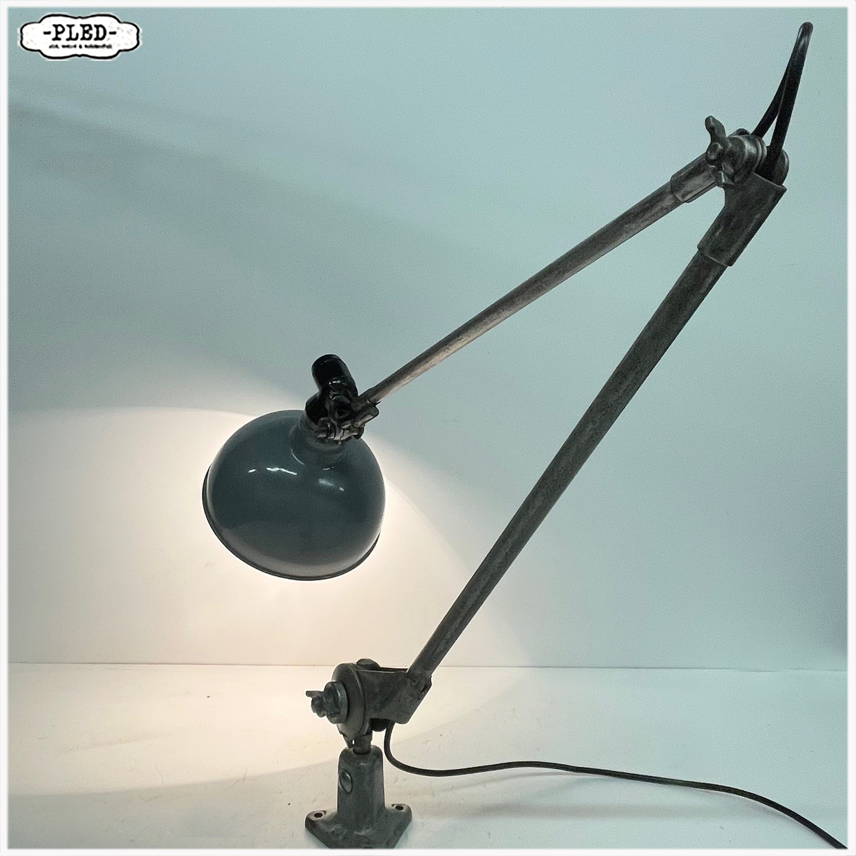 Oude industriële lamp van Ernst Rademacher - Afbeelding 5