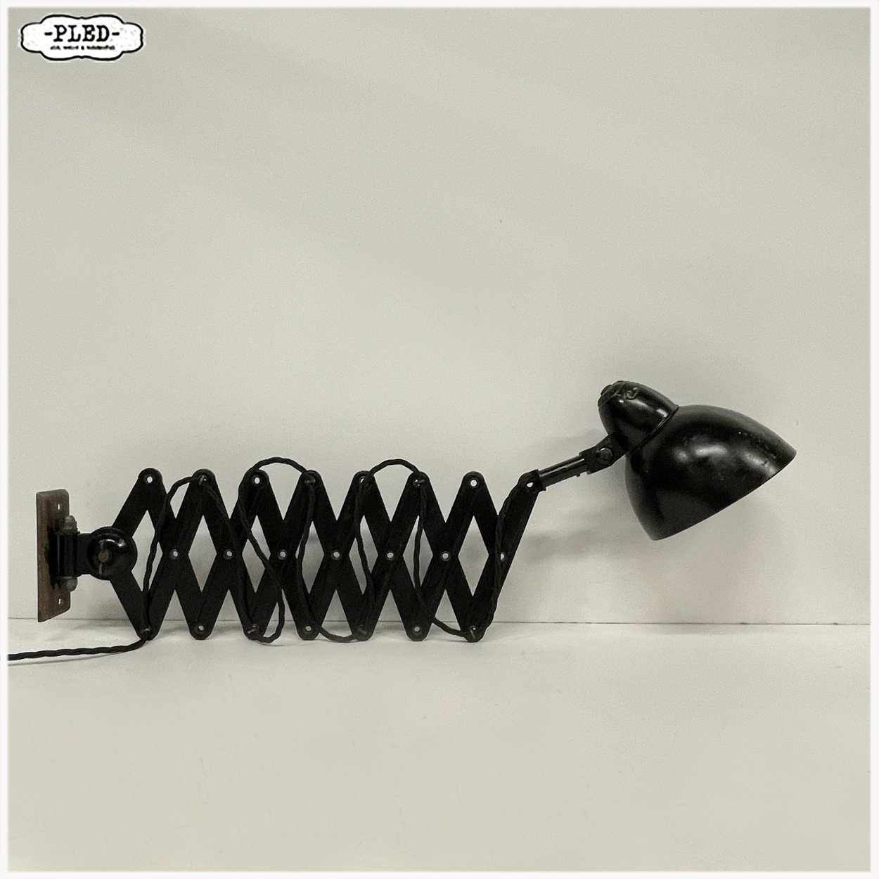 Oude, vooroorlogse schaarlamp van Böhme und Hennen, Bauhaus