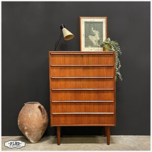 Elegante Deense ladekast, teakfineer, Hanbjerg Møbelfabrik