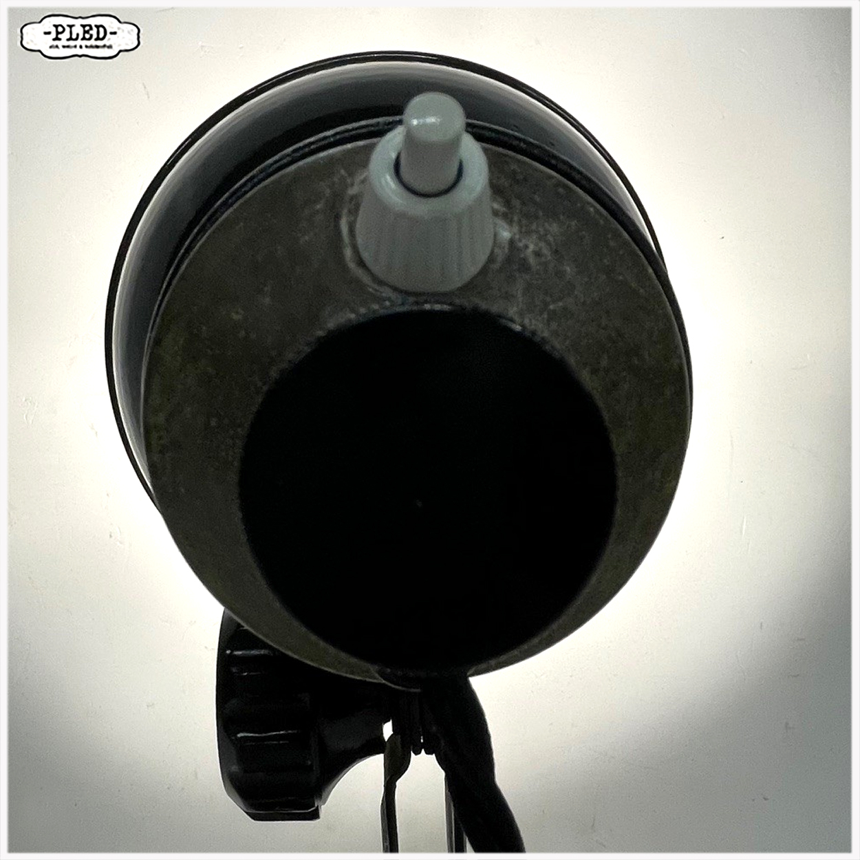 Industriele werkplaatslamp met geëmailleerde kap - Afbeelding 9