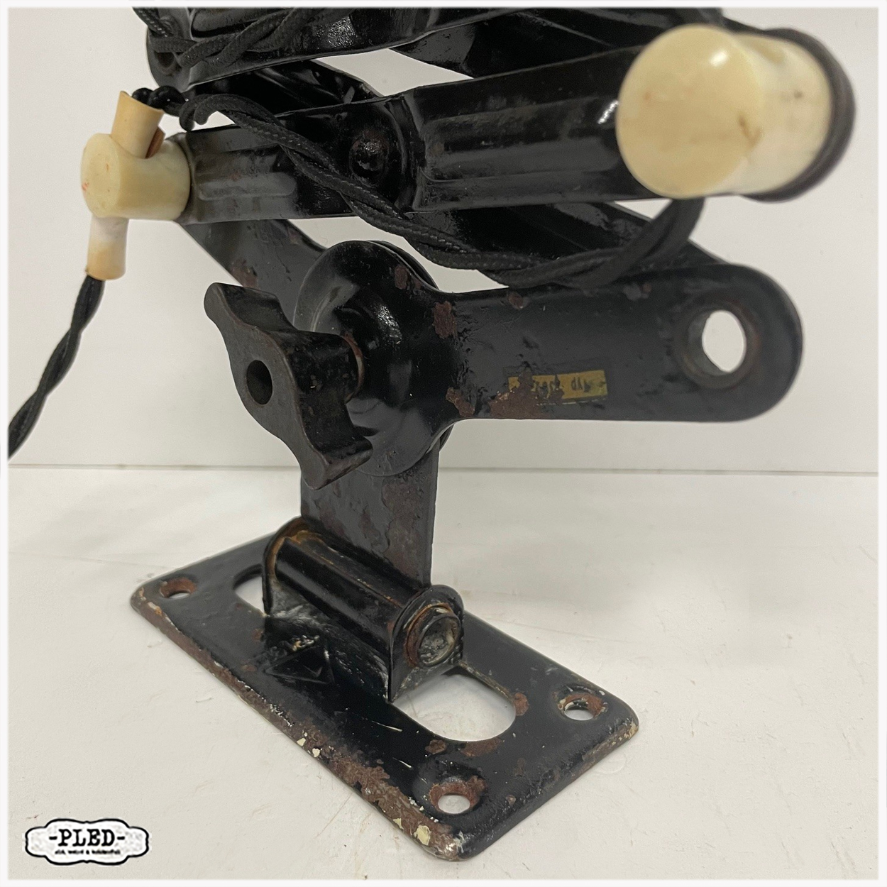 Industriele schaarlamp van REIF, Dresden, DDR - Afbeelding 14