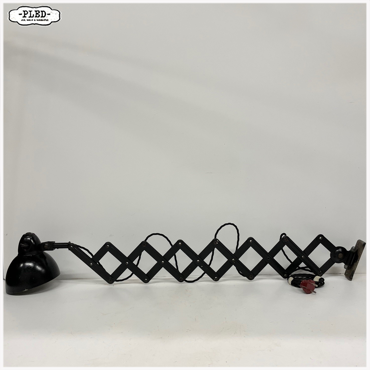 Oude, vooroorlogse schaarlamp van Böhme und Hennen, Bauhaus - Afbeelding 5