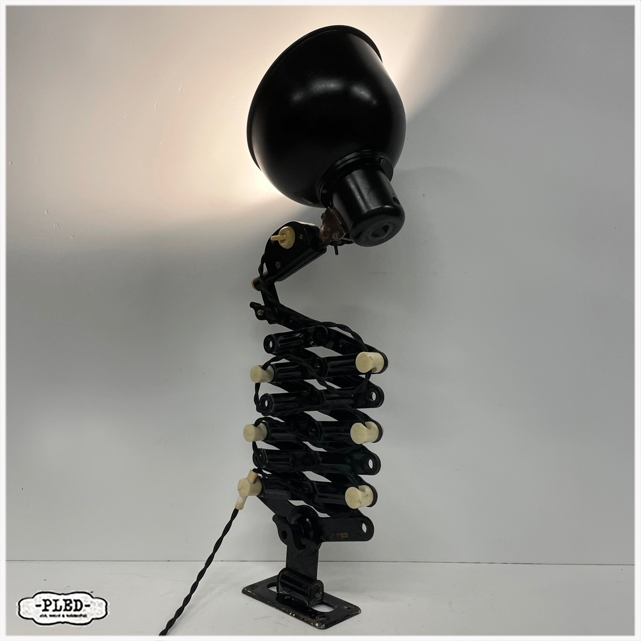 Industriele schaarlamp van REIF, Dresden, DDR - Afbeelding 8