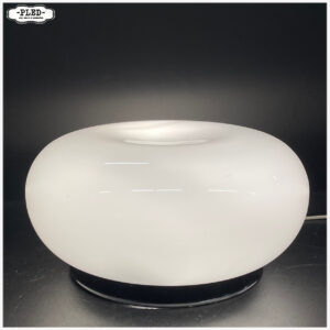 Stijlvolle opaalglazen plafonnière uit Tsjechoslowakije (jaren 70)