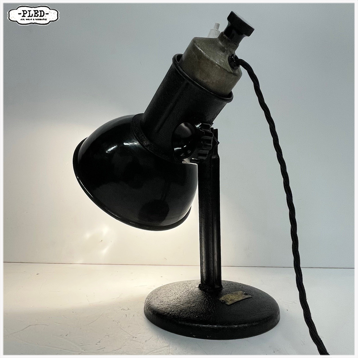 Industriele werkplaatslamp met geëmailleerde kap - Afbeelding 3