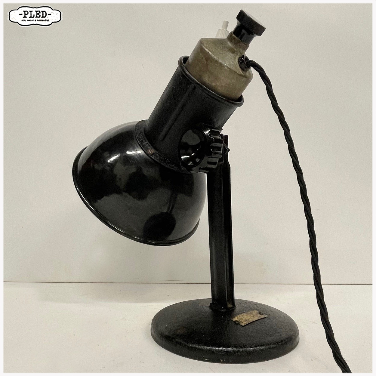 Industriele werkplaatslamp met geëmailleerde kap - Afbeelding 4