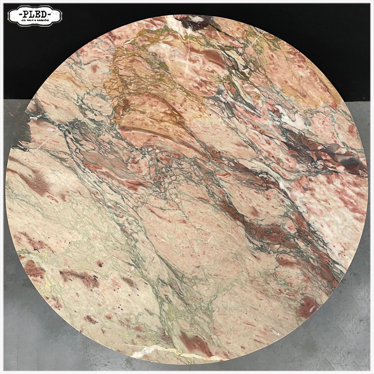 Italiaanse Mid-century 'Spinnenpoot' salontafel met marmeren blad - Afbeelding 4