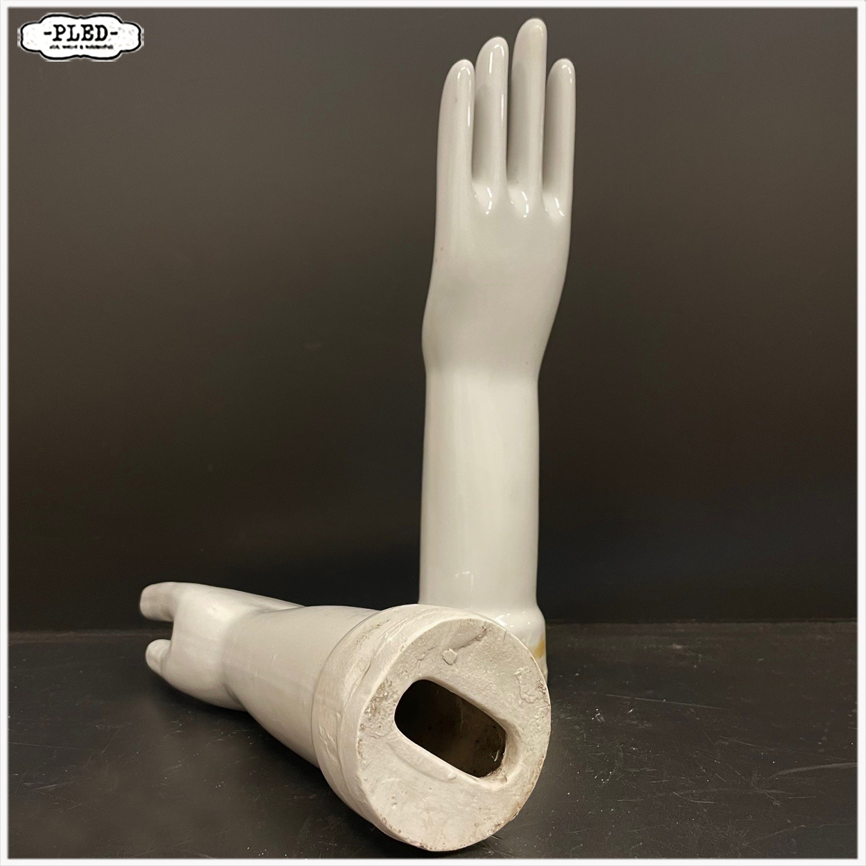 Oude wit porseleinen handschoenmallen - Afbeelding 4