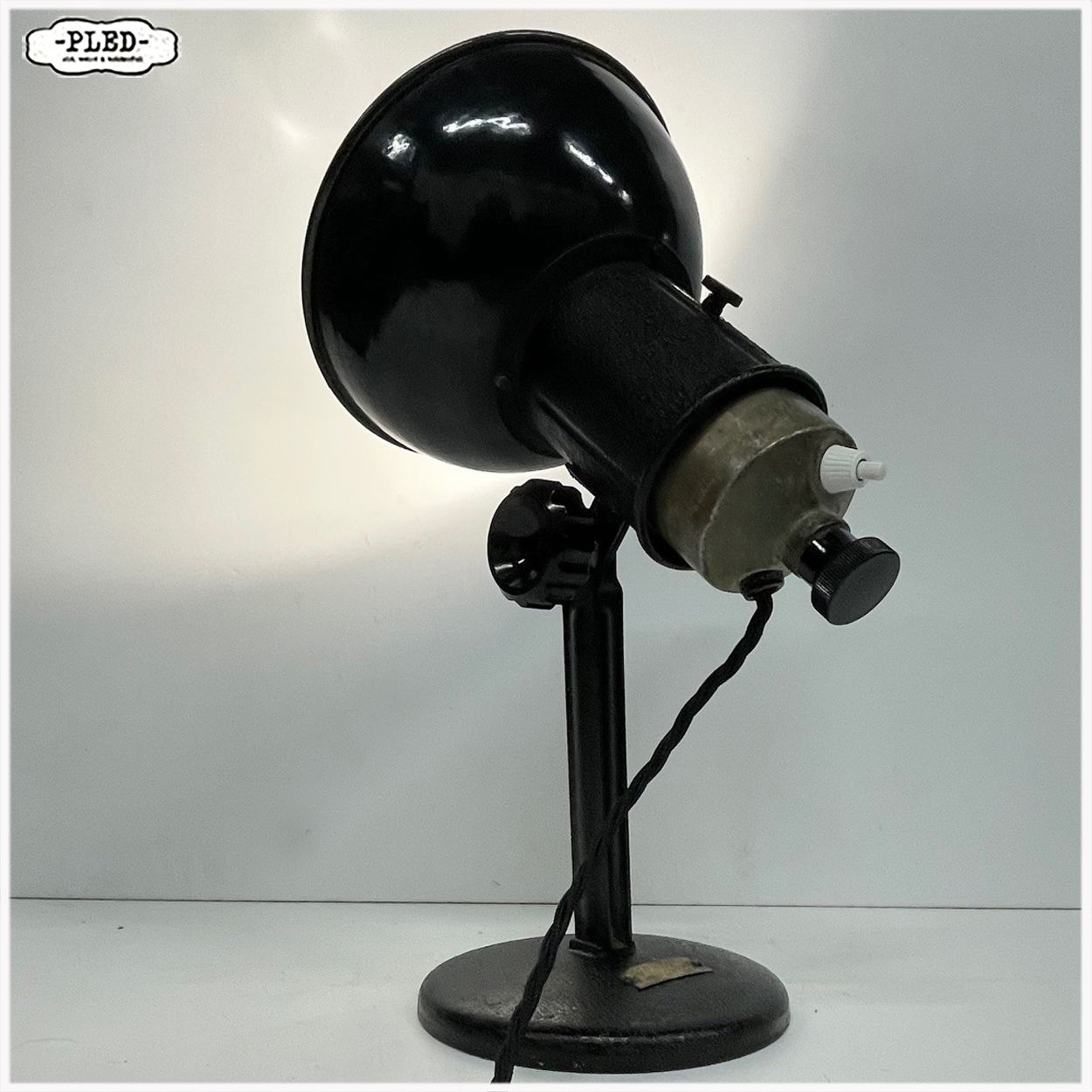 Industriele werkplaatslamp met geëmailleerde kap - Afbeelding 5