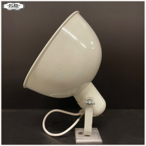 Sfeervolle geëmailleerde Italiaanse wandlamp van Nuova Seminara (wit)