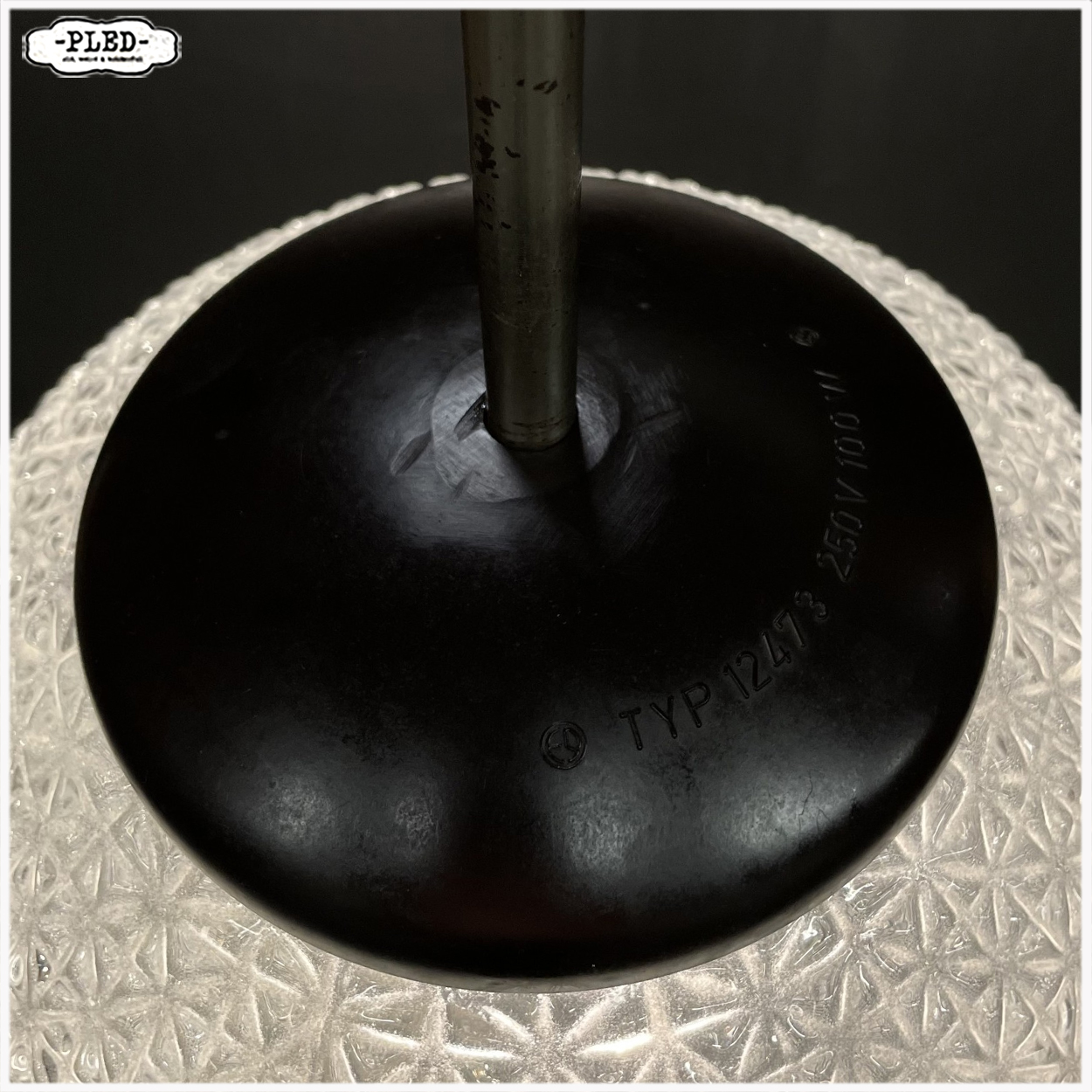 Sfeervolle glazen bolhanglamp uit Tsjechoslowakije (jaren 60–70) - Afbeelding 9