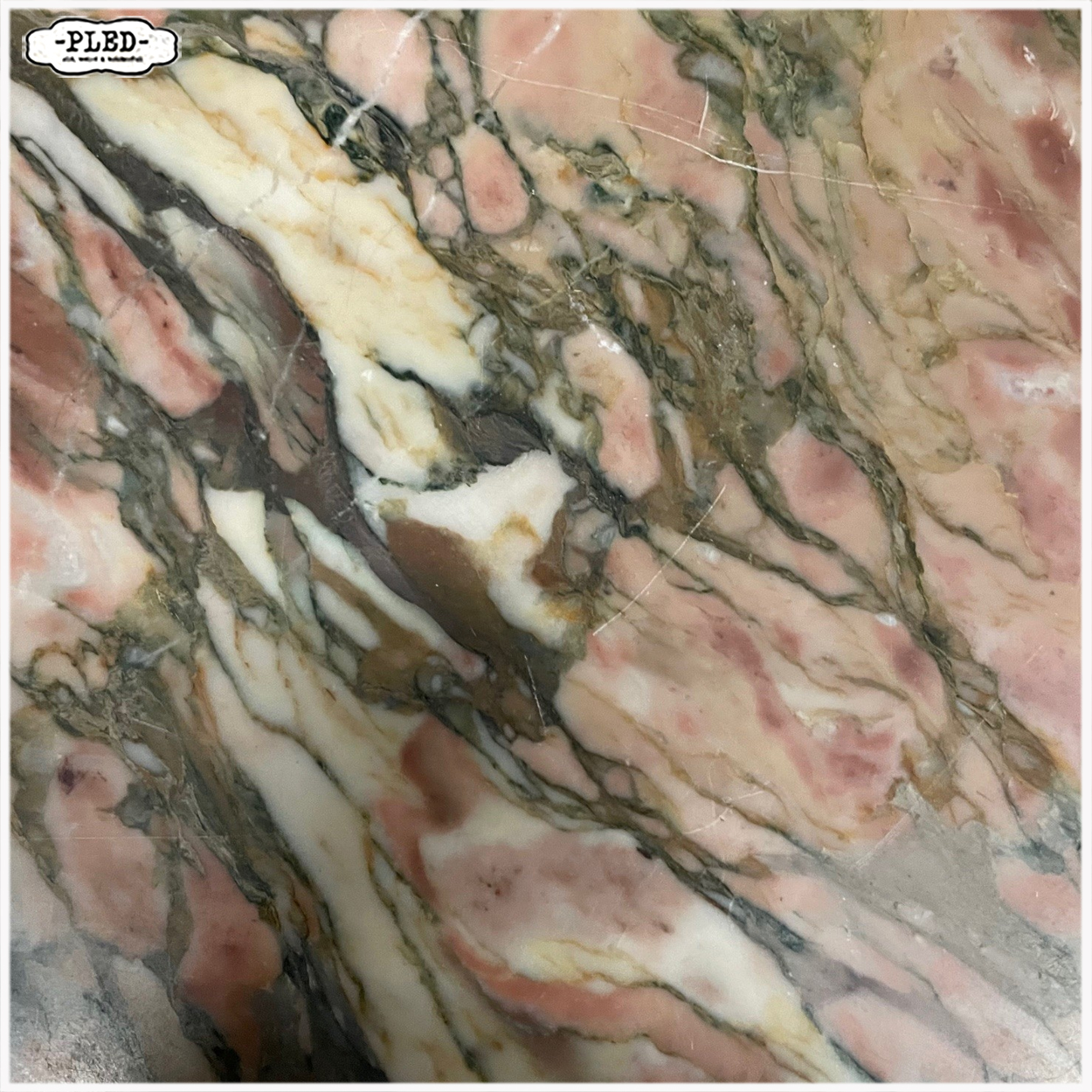 Italiaanse Mid-century 'Spinnenpoot' salontafel met marmeren blad - Afbeelding 12