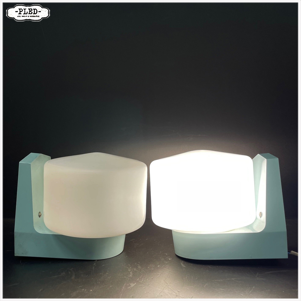 Twee vintage wandlampen van Nordisk Solar / Svend Middelboe, Denemarken - Afbeelding 5