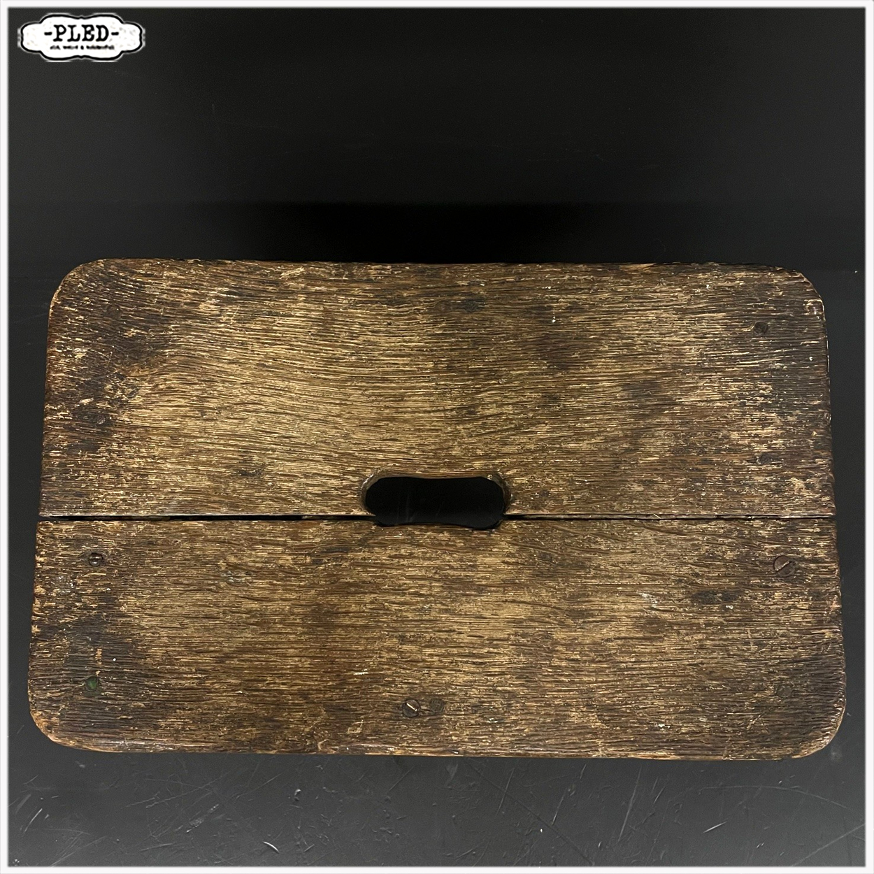 Antiek, Duits voetenbankje - Afbeelding 8