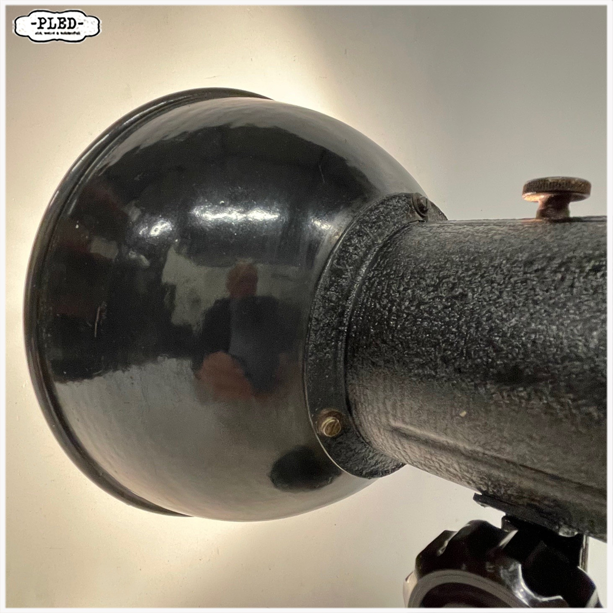 Industriele werkplaatslamp met geëmailleerde kap - Afbeelding 10