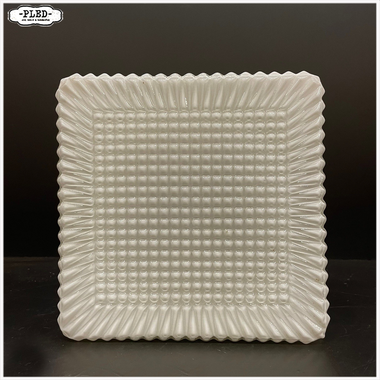 opaline plafonnière / wandlamp – jaren 60/70, Bohemen - Afbeelding 3