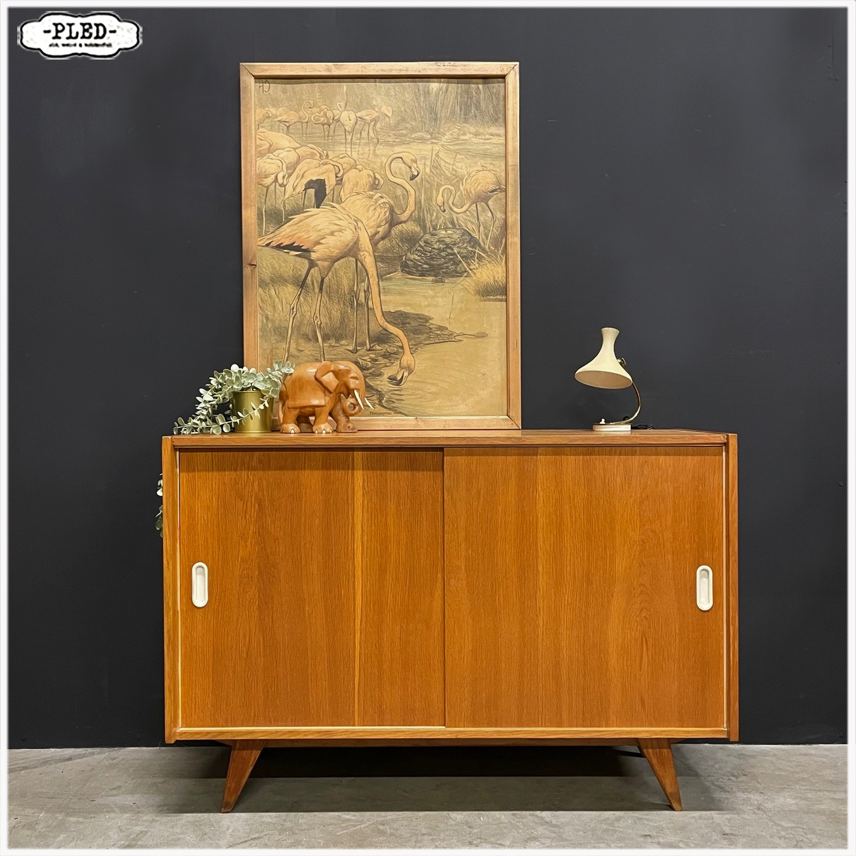 Vintage sideboard, Jiri Jiroutek, Tsjechoslowakije, jaren 60