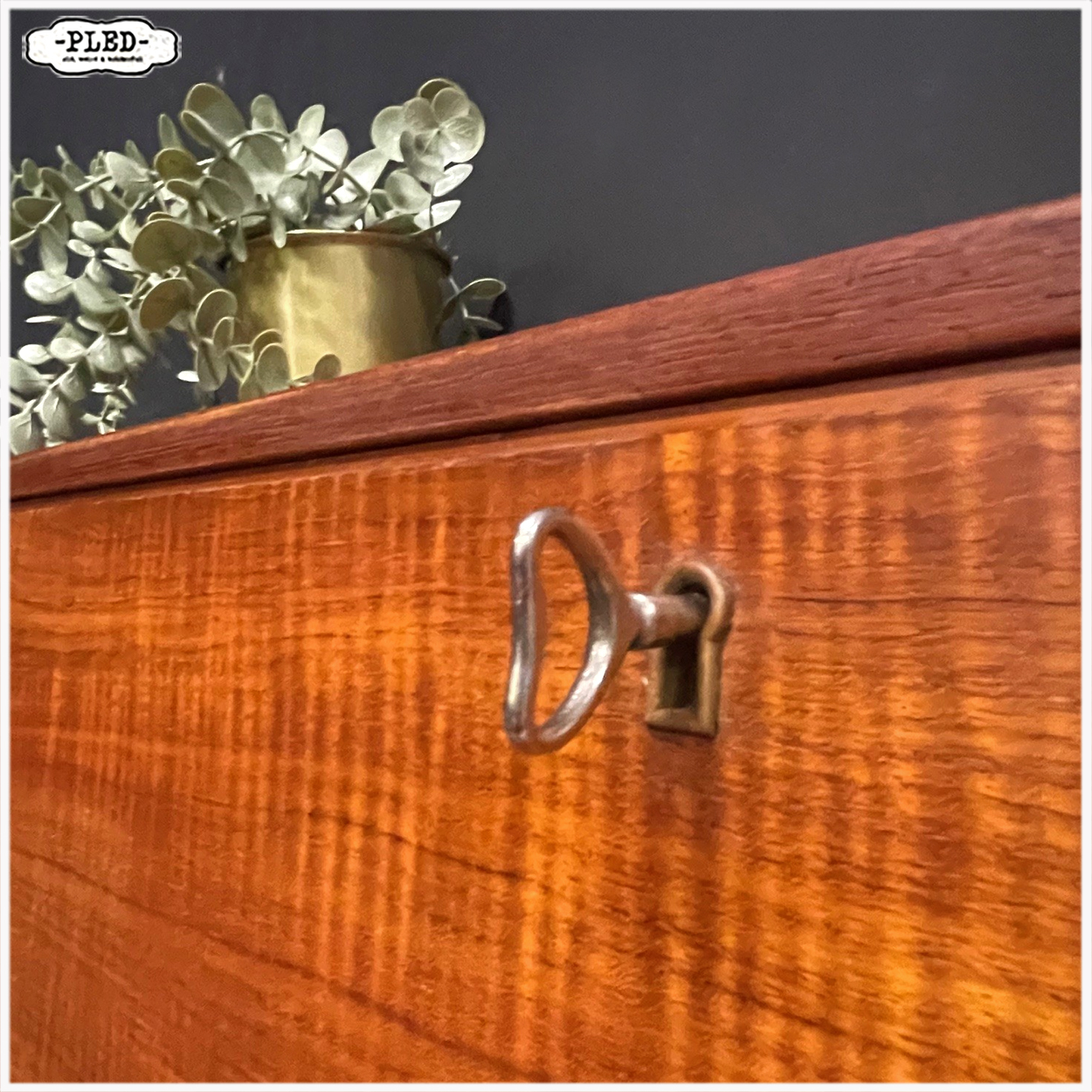 Vintage Deens teak secretaire, 1960s, Poul Volther - Afbeelding 10