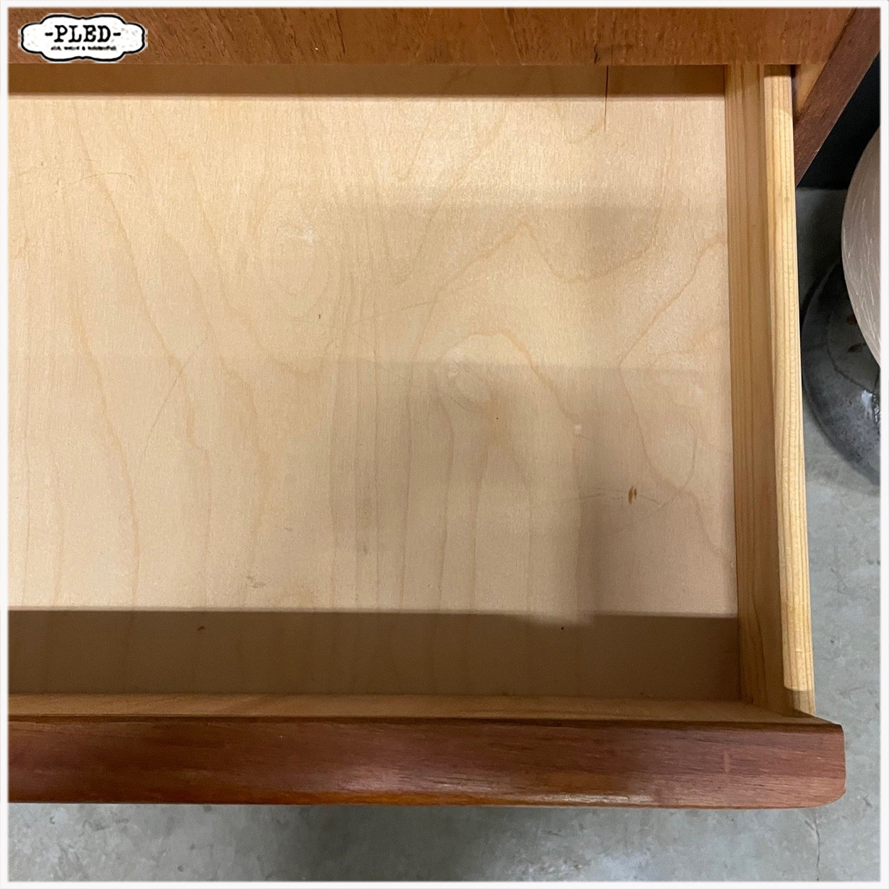 Deense ladekast, teakfineer, Hanbjerg Møbelfabrik - Afbeelding 11