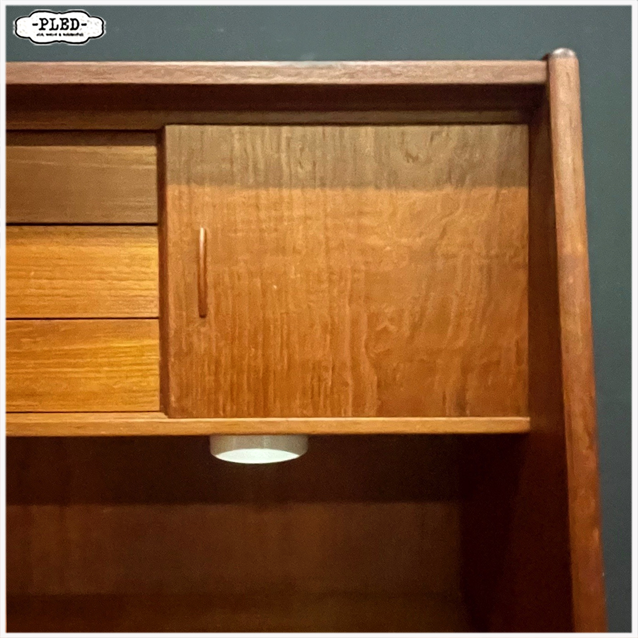 Vintage Deens teak secretaire, 1960s, Poul Volther - Afbeelding 11