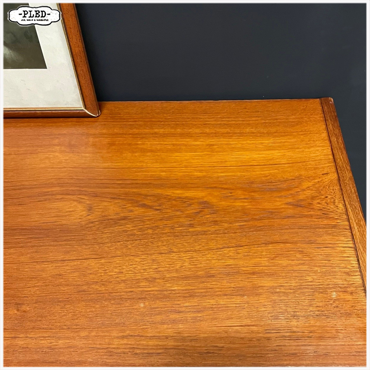 Deense ladekast, teakfineer, Hanbjerg Møbelfabrik - Afbeelding 13