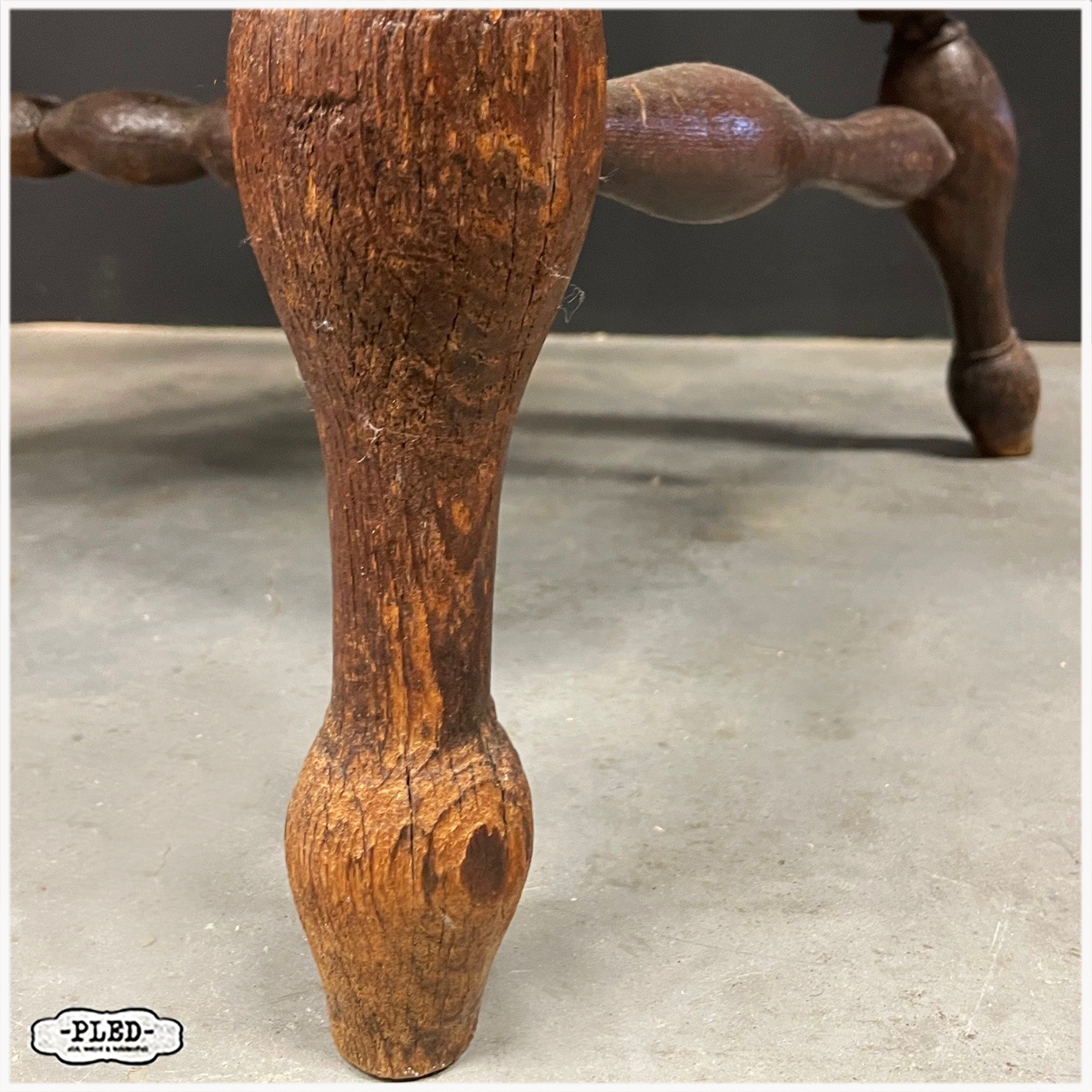 Antieke Engelse captain chair - Afbeelding 14