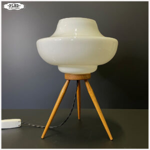Space Age design opaline tafellamp, ÚLUV, 1960s