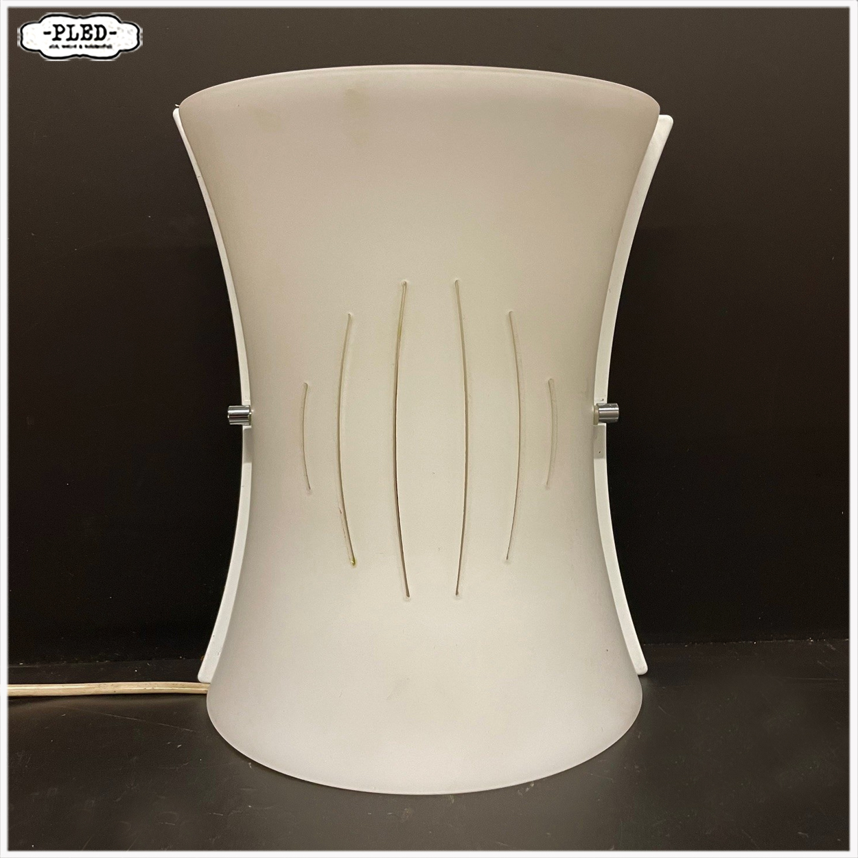 Vintage VeArt Fama wandlamp, geëtst glas, Italië - Afbeelding 2