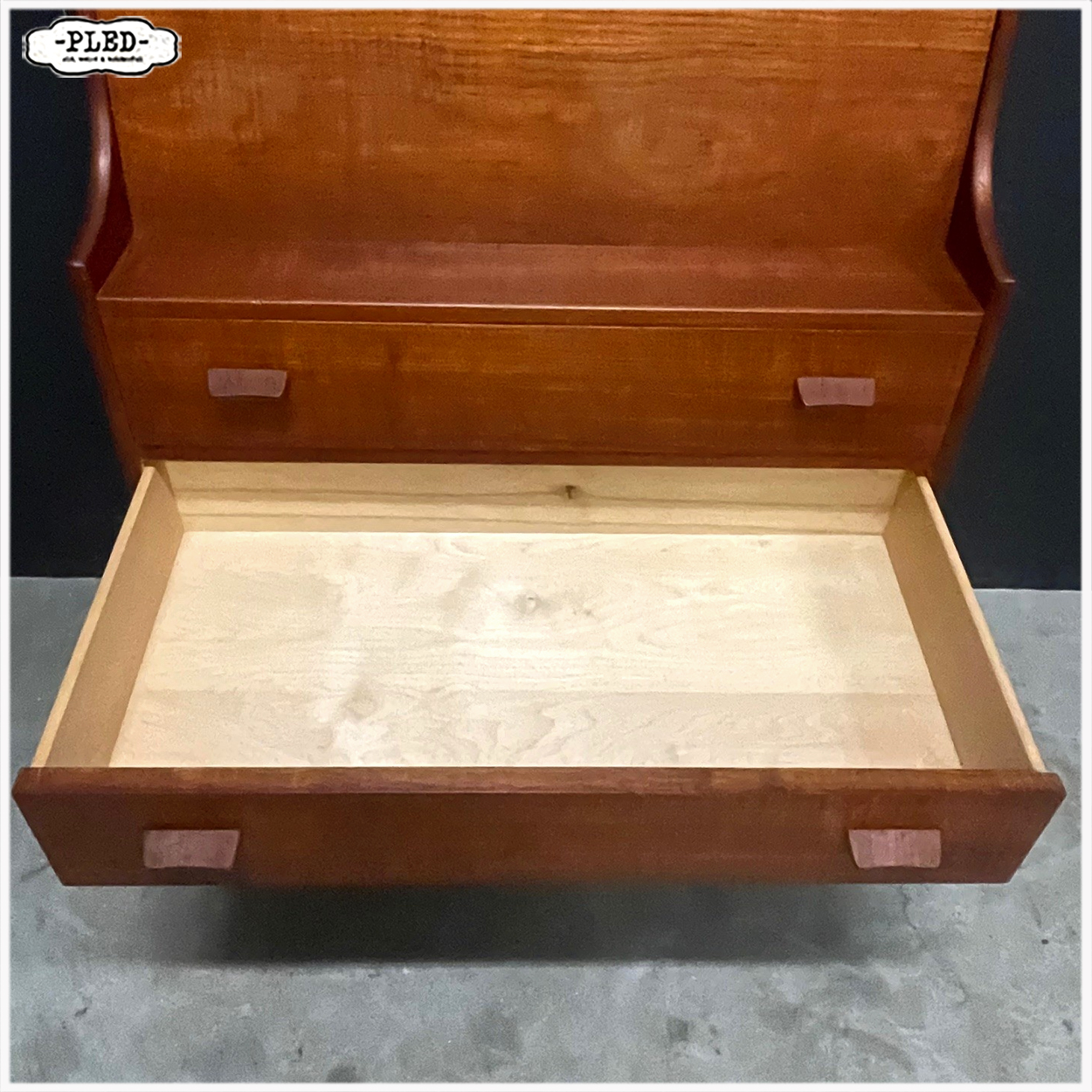 Vintage Deens teak secretaire, 1960s, Poul Volther - Afbeelding 16