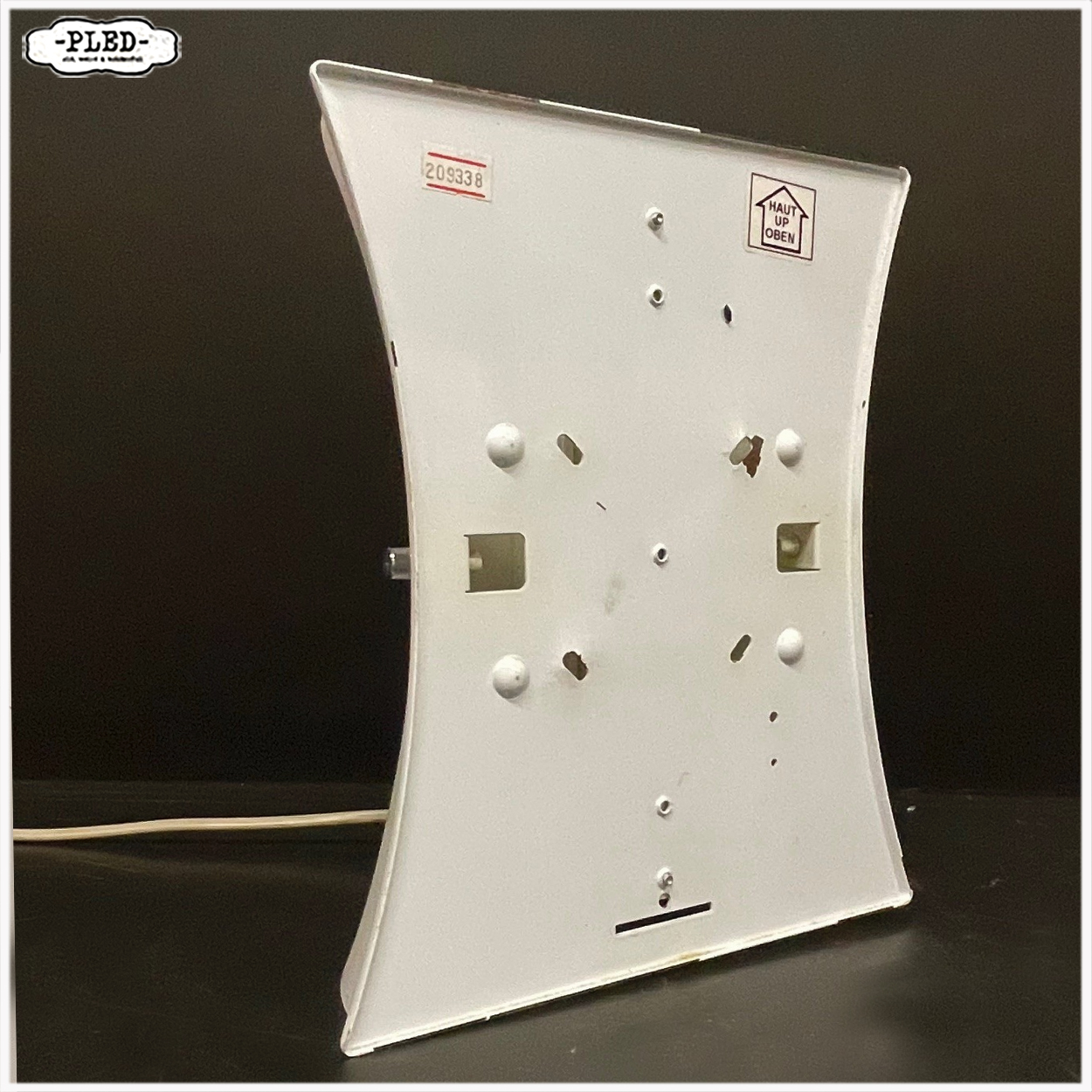 Vintage VeArt Fama wandlamp, geëtst glas, Italië - Afbeelding 6